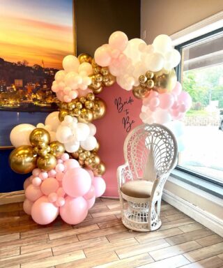 Celebrating a beautiful bride tonight with backdrop and balloons fit for a 🫅🫶💕
#bridalshower #bridetobe #bachelorette #balloondecor #balloonbackdrop #peacockchair #centerpieces #balloondecor #morriscountynj #parsippanynj