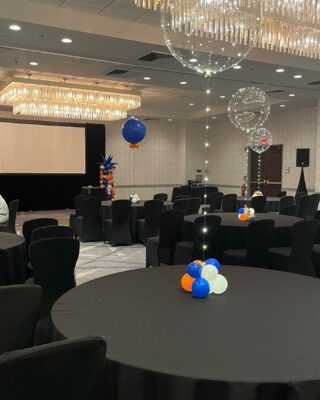 There is nothing more fun than jazzing up the last day of a 3 day conference! 

Celebrating your employees with balloon decor is a simple way to leave a lasting impact🎈 (and those LED light up centerpieces are my FAVORITE PART and really adds that sparkle!) 
Reach out on our website to book your next event and - let us ELEVATE what you celebrate!! 
#ledcenterpieces #corporateballoondecor #mhainc #bubblestrands #centerpieces #awardsbanquet #njballoondecor #hyattmorristown #morristownnj #morrisplainsnj #randolphnj